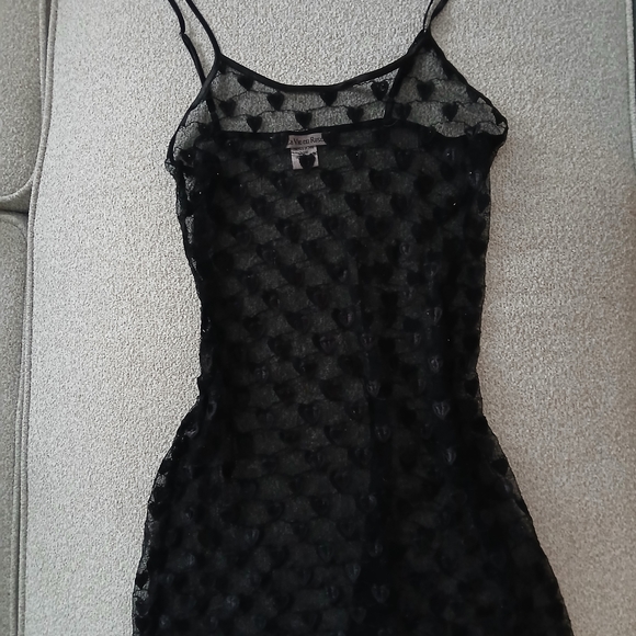 La Vie En Rose Other - La Vie En Rose Black Sheer Lace Top